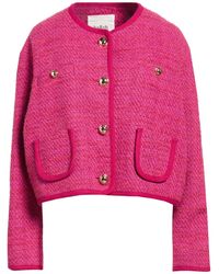 Ba&sh - Fuchsia Jacket Cotton, Polyester, Wool, Acrylic, Viscose - Lyst