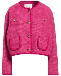 Ba&sh - Fuchsia Jacket Cotton, Polyester, Wool, Acrylic, Viscose - Lyst