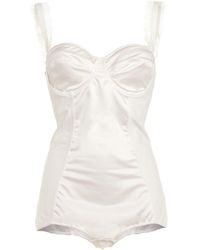 WANDERING Lingerie Bodysuit - White