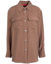 MAX&Co. - Acciaio Khaki Shirt Modal, Polyester - Lyst