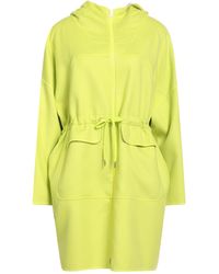Herno - Lime Overcoat & Trench Coat Virgin Wool, Polyester - Lyst