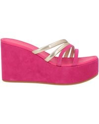 Baldinini - Fuchsia Sandals Leather - Lyst