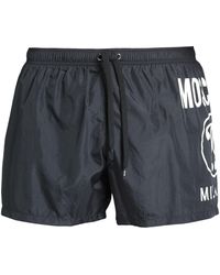 black moschino swim shorts