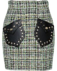 Versace - Mini Skirt Cotton, Virgin Wool, Synthetic Fibers, Viscose, Lambskin - Lyst