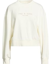 Rag & Bone - Ivory Sweatshirt Cotton, Elastane - Lyst