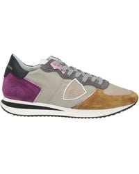 Philippe Model - Khaki Sneakers Leather, Textile Fibers - Lyst