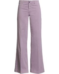 Jacob Cohen - Mauve Pants Cotton, Elastane - Lyst