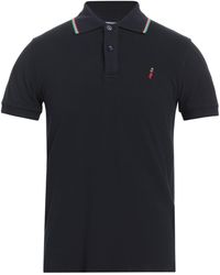 Cooperativa Pescatori Posillipo - Midnight Polo Shirt Cotton, Elastane - Lyst
