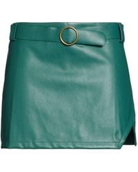 Haveone - Deep Mini Skirt Polyurethane, Polyester - Lyst