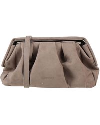 THEMOIRÈ - Afrodite -- Taupe Clutch Textile Fibers - Lyst