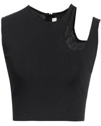 Mugler - Top Viscose, Polyamide - Lyst