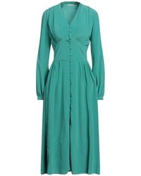 Caliban - Midi Dress Silk, Elastane - Lyst