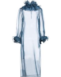Bode - Midi Dress Silk - Lyst