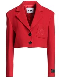 MSGM - Blazer Virgin Wool, Polyamide - Lyst