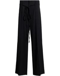 Erika Cavallini Semi Couture - Pants Polyester, Virgin Wool, Elastane - Lyst