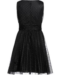 RED Valentino Strapless Bow Mini Dress in Black | Lyst