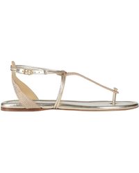 Zadig & Voltaire - Platinum Thong Sandal Leather - Lyst