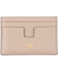 Tom Ford - Sand Cardholder Calfskin - Lyst