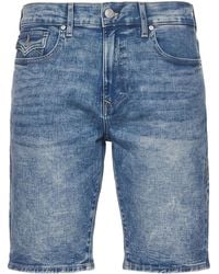 TRUE RELIGION - Denim Shorts Cotton, Polyester, Viscose, Elastane - Lyst