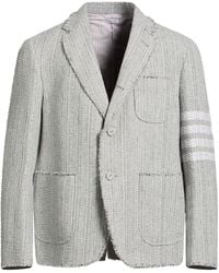 Thom Browne - Light Blazer Cotton, Polyester, Synthetic Fibers, Polyamide, Wool - Lyst