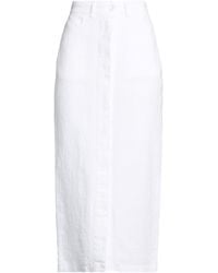 120% Lino - Midi Skirts - Lyst