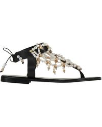 Elina Linardaki - Thong Sandal Leather - Lyst
