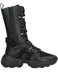 Hogan - Ankle Boots Leather, Textile Fibers - Lyst