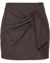 8pm - Dark Mini Skirt Polyester, Wool, Elastane, Viscose - Lyst