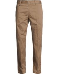 Paolo Pecora - Khaki Pants Cotton, Elastane - Lyst