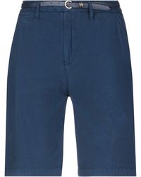 Shorts et bermudas Coton Guess en coloris Bleu Femme Vêtements Shorts Shorts longs et longueur genou