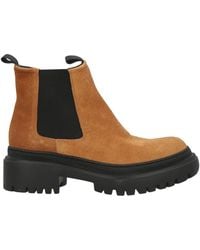 Pollini - Camel Ankle Boots Leather - Lyst
