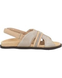 Peserico - Sandals Leather, Textile Fibers - Lyst