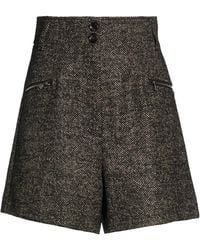 Max Mara - Shorts & Bermuda Shorts Virgin Wool, Polyester, Acrylic - Lyst