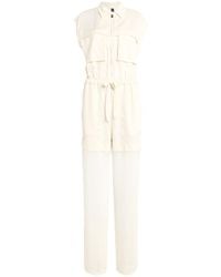 Pinko - Ivory Jumpsuit Polyester - Lyst
