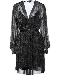 Maje - Mini Dress Polyester, Metallic Fiber - Lyst