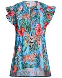 CONNOR & BLAKE - Azure Top Cotton - Lyst