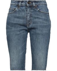 Saint Laurent - Shorts Jeans - Lyst