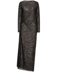 Circus Hotel - Maxi Dress Viscose, Polyester, Polyamide - Lyst