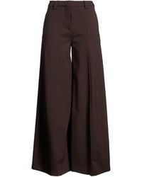 THE LATEST - Chocolate Pants Polyester, Virgin Wool, Elastane - Lyst