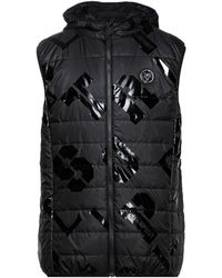 Philipp Plein Synthetic Down Jacket in Black for Men Mens Clothing Jackets Waistcoats and gilets 