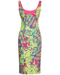 Versace Jeans Couture - Midi Dress Polyester, Elastane - Lyst