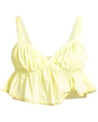 Pinko - Denim Top Cotton - Lyst