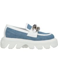 Casadei - Loafers Textile Fibers, Leather - Lyst