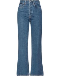 Femme Vêtements Jeans Jeans à pattes d’éléphant Jean slim droit Coton RE/DONE en coloris Bleu 