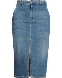 Marella - Denim Skirt Cotton, Elastane - Lyst