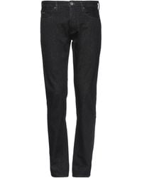 Pantalon en jean Jean Emporio Armani pour homme en coloris Noir Homme Vêtements Jeans Jeans décontractés et amples 