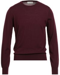 Arnaldo Adiansi - Burgundy Sweater Merino Wool - Lyst