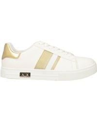 ARMANI EXCHANGE - Ivory Sneakers Polyester - Lyst