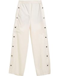 Department 5 - Cream Pants Lyocell, Polyamide - Lyst