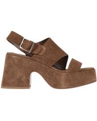 CURIOSITÉ - Khaki Sandals Leather - Lyst